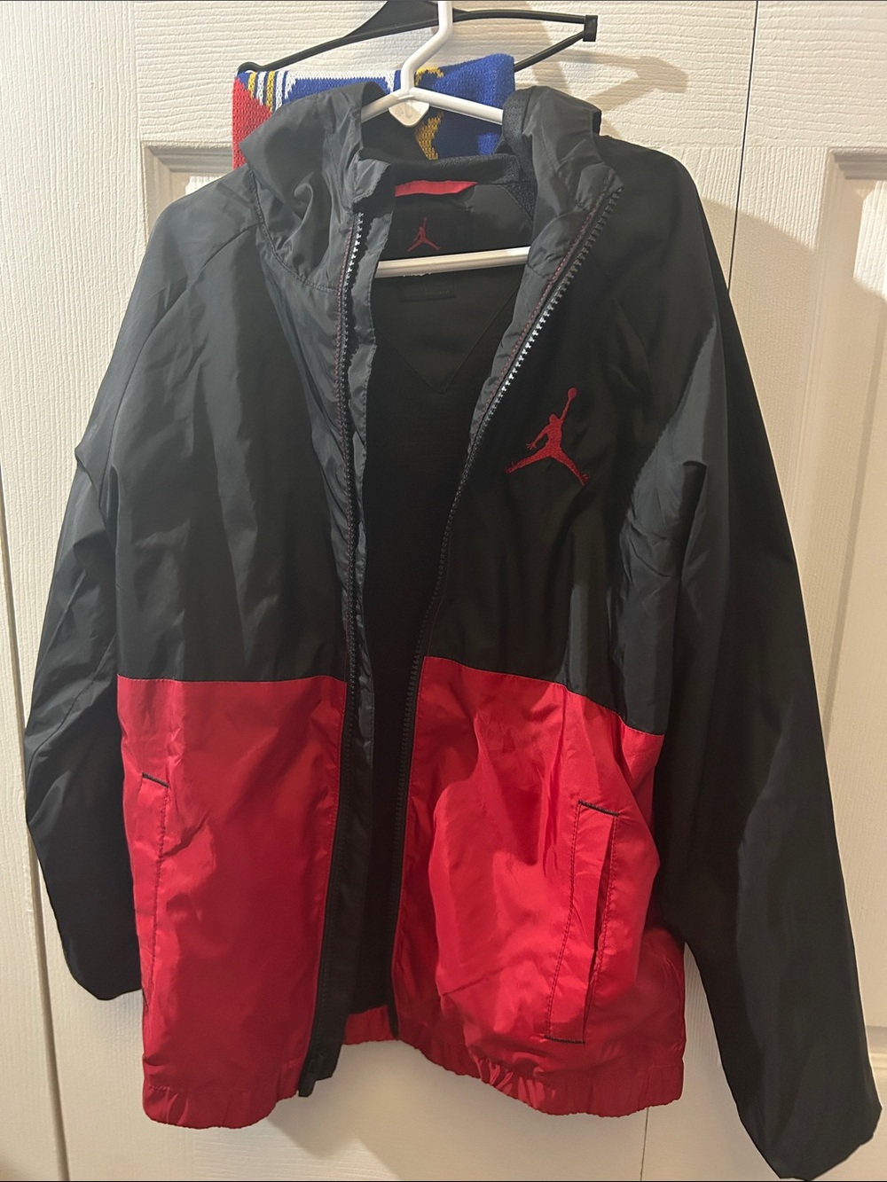 Jordan kids Black & Red Windbreaker Jacket